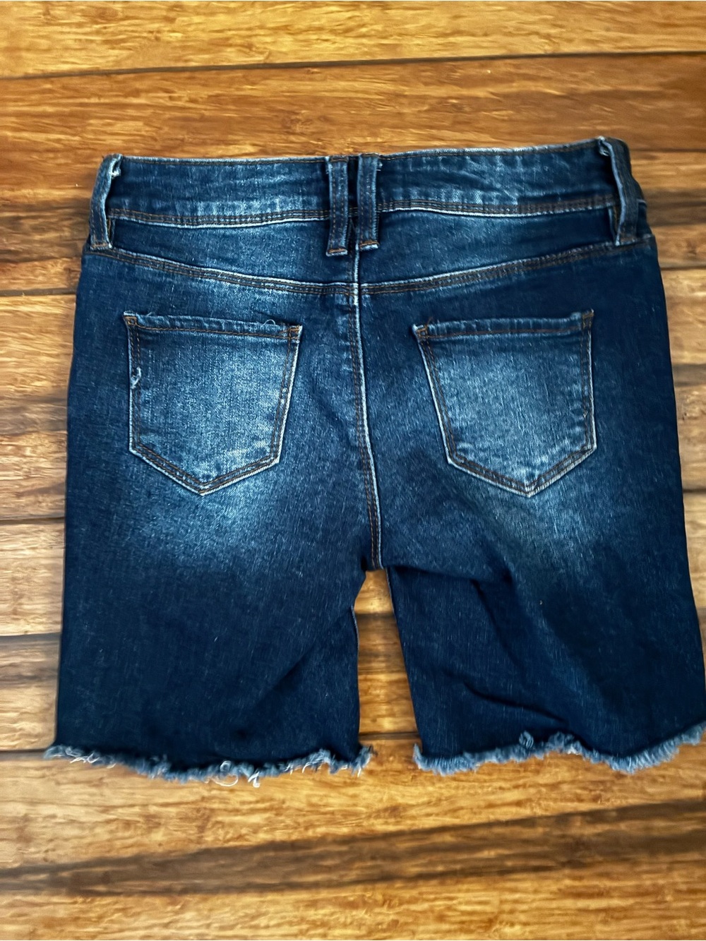 Dark Wash Denim Cutoff Shorts